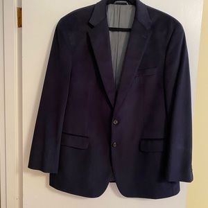 Ralph Lauren Navy Crushed Velvet Dinner Jacket